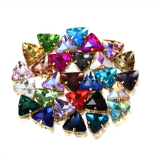 50Pcs Mix 29 Colors Triangular Glass Crystal Strass Sew-on Rhinestones With Flat Back Claws Sew On Clothing Crafts Wedding Dress
50Pcs Mix 29 Colors Triangular Glass Crystal Strass Sew-on Rhinestones With Flat Back Claws Sew On Clothing Crafts Wedding Dress