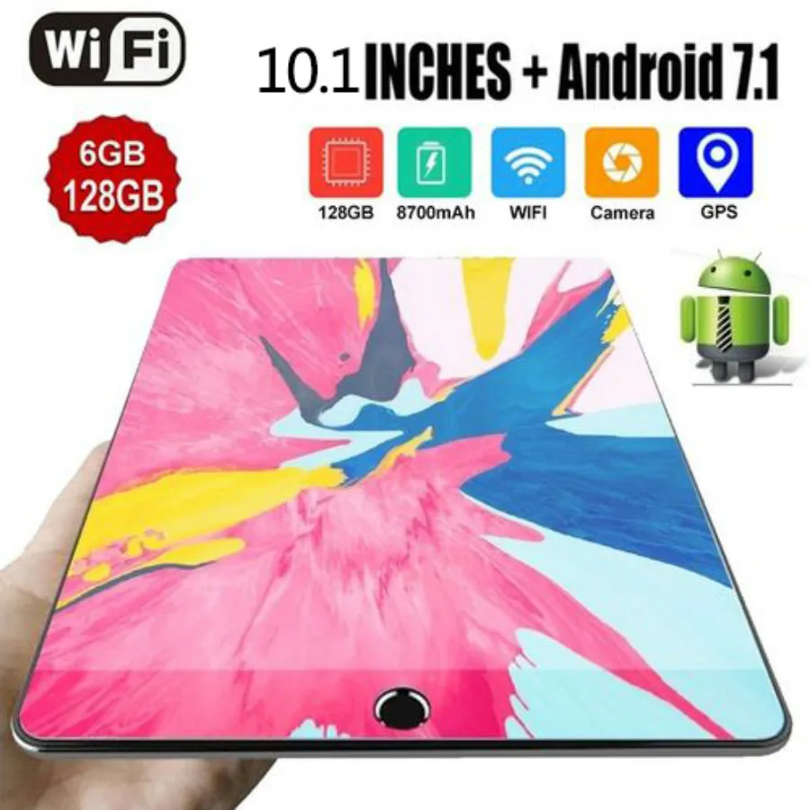 10.1"Inch Ten Core 6G+16G/64G/128G Android 7.1 WiFi Tablet PC Dual SIM Dual Camera Rear 5.0MP IPS 4G Call Phone Tablet Gifts
10.1"Inch Ten Core 6G+16G/64G/128G Android 7.1 WiFi Tablet PC Dual SIM Dual Camera Rear 5.0MP IPS 4G Call Phone Tablet Gifts
