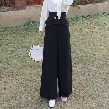 2020 Spring And Autumn New Female Youth Popular Solid Color High Waist Two Buttons Loose Loose Thin Wild Wide Leg Pants Black
2020 Spring And Autumn New Female Youth Popular Solid Color High Waist Two Buttons Loose Loose Thin Wild Wide Leg Pants Black