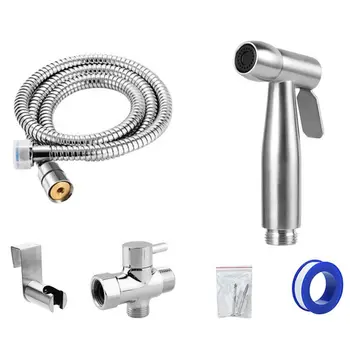 1Set 304 Stainless Steel Spray Gun Shower Heads Faucet Kits Toilet Handheld Bidet Sprayer for Home Bathroom
1Set 304 Stainless Steel Spray Gun Shower Heads Faucet Kits Toilet Handheld Bidet Sprayer for Home Bathroom