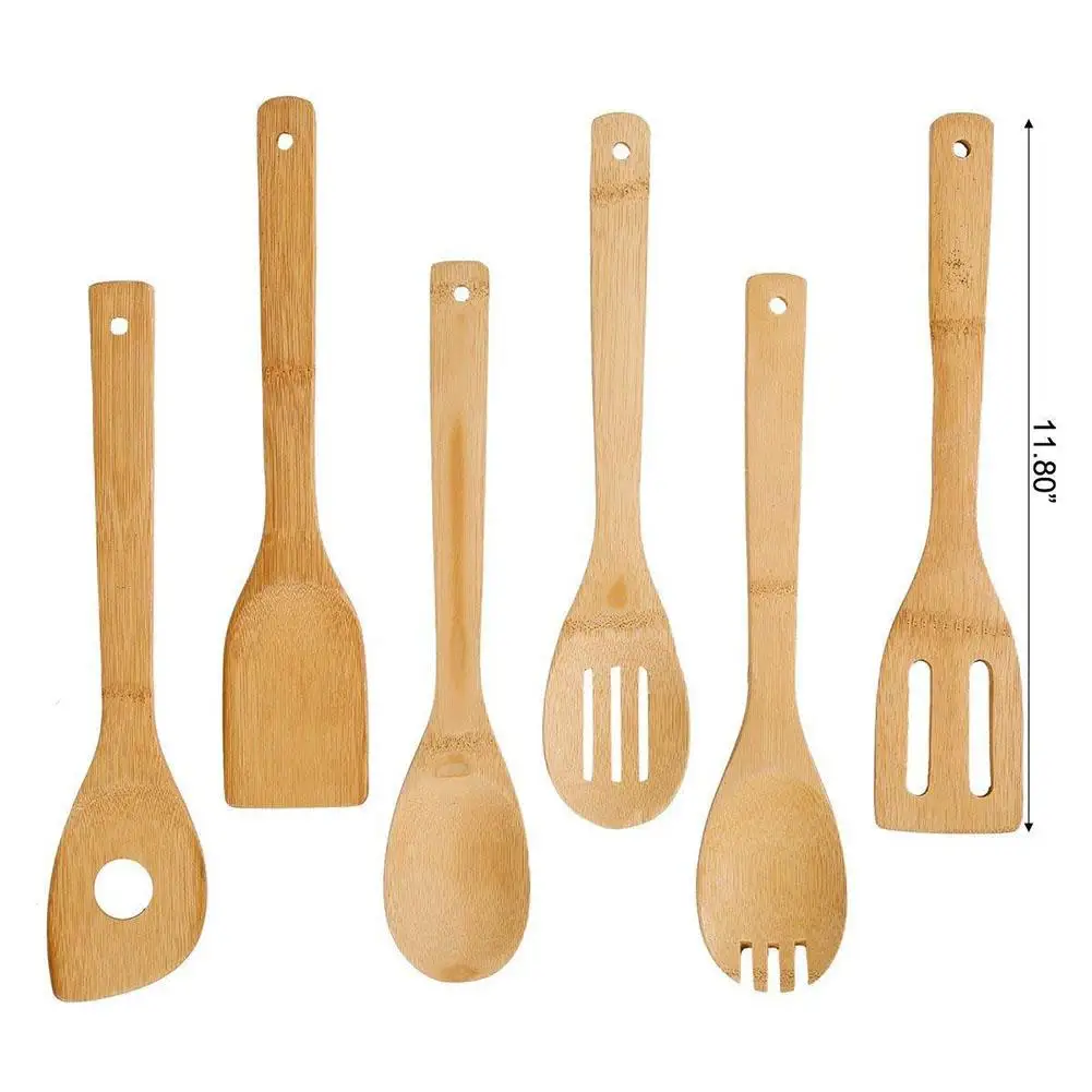 TPFOCUS 6pcs/set Wooden Cooking Utensil Set Heat-resistant Soup Spoon Non-stick Special Spatulas Kitchen Premium Baking Tools
TPFOCUS 6pcs/set Wooden Cooking Utensil Set Heat-resistant Soup Spoon Non-stick Special Spatulas Kitchen Premium Baking Tools