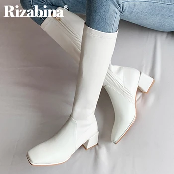 Rizabina New Women Knee High Boots Square Toe Thick Heel Zipper Solid Color Ridding Boots Fashion Footwear Winter Size 34-39
Rizabina New Women Knee High Boots Square Toe Thick Heel Zipper Solid Color Ridding Boots Fashion Footwear Winter Size 34-39