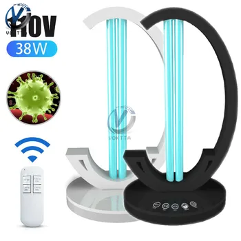 38W Ultraviolet Sterilizing Lamp 110V UV Lamp Desktop UVC Ozone Disinfection Light Killing Mites with Remote Control Black/White
38W Ultraviolet Sterilizing Lamp 110V UV Lamp Desktop UVC Ozone Disinfection Light Killing Mites with Remote Control Black/White