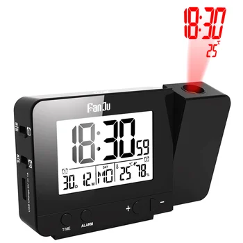 Projection Digital Alarm Clock Snooze Function Backlight Projector LED Electronic Clock With Time Projection Temperature Date
Projection Digital Alarm Clock Snooze Function Backlight Projector LED Electronic Clock With Time Projection Temperature Date
