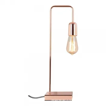 Creative bedside decorative desk lamp bedroom living room simple classic art bend rose gold red copper lamp 
Creative bedside decorative desk lamp bedroom living room simple classic art bend rose gold red copper lamp