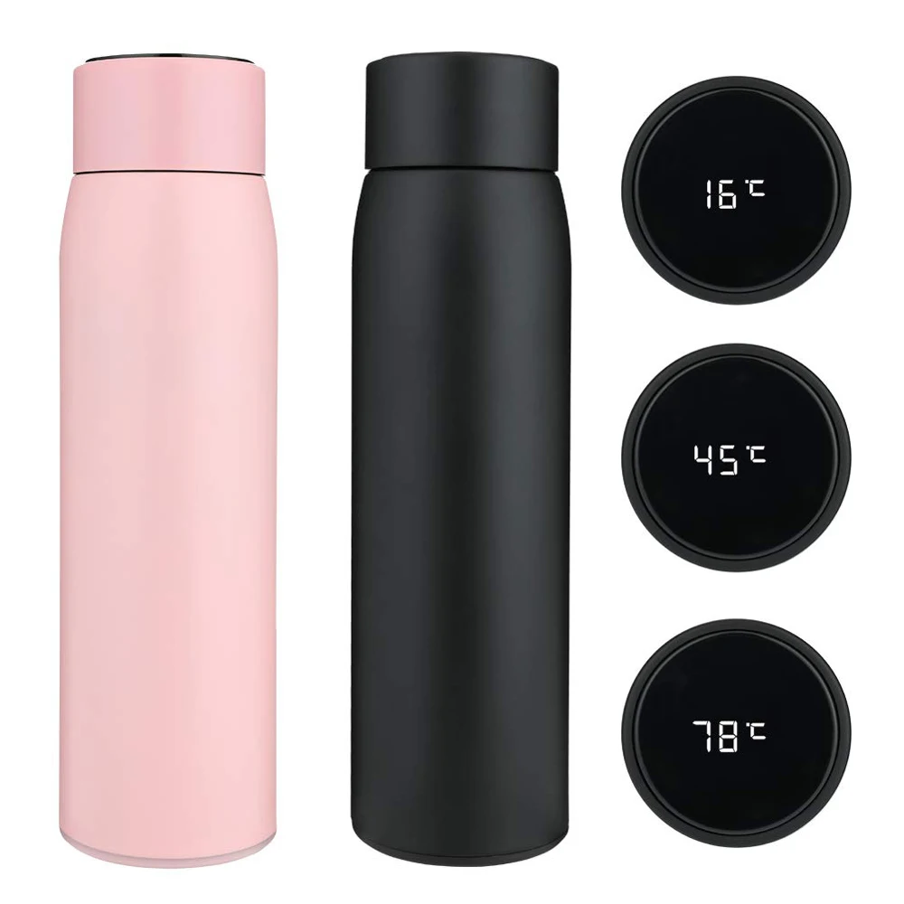 500ml Intelligent Smart Water Bottle Stainless Steel Thermos Bottle Insulated Vacuum Flask Bottle Cup with Temperature Display
500ml Intelligent Smart Water Bottle Stainless Steel Thermos Bottle Insulated Vacuum Flask Bottle Cup with Temperature Display