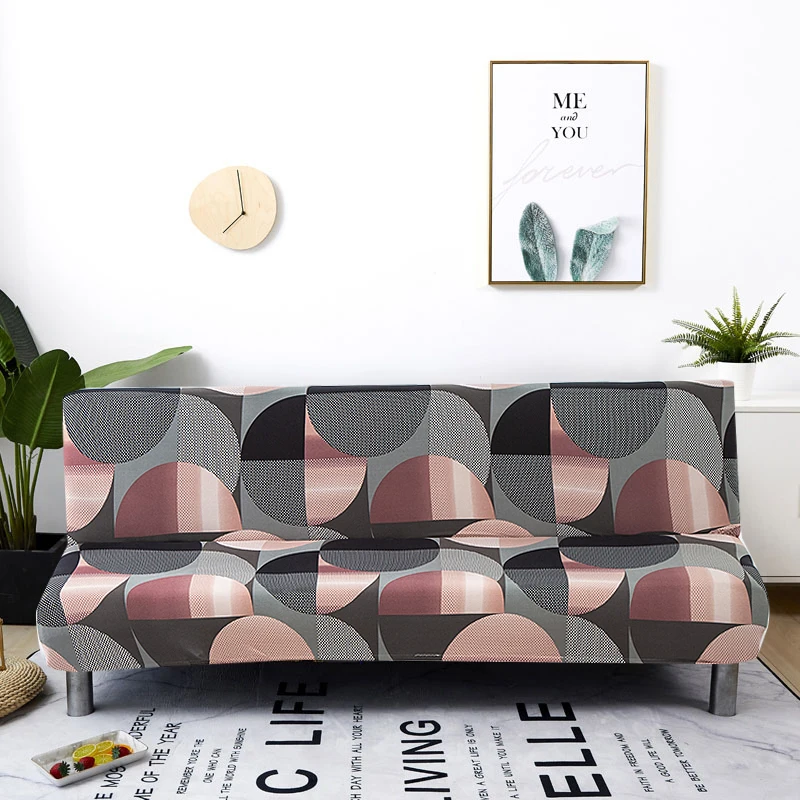 Housse extensible pour canapé et lit pliant, pour siège, sans accoudoirs, moderne, pour une longueur de 160 à 190cm, tout compris Housse extensible pour canapé et lit pliant, pour siège, sans accoudoirs, moderne, pour une longueur de 160 à 190cm, tout compris