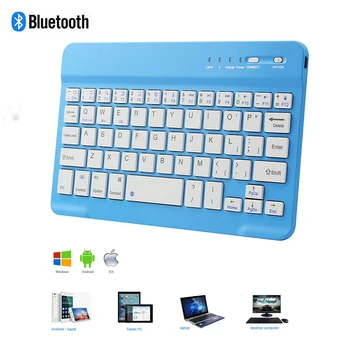 Bluetooth Wireless Keyboard 78 Key PC Office Computer Keybord Ultra Slim Small Mini Portable BT Keypad For iPhone iPad Apple Mac