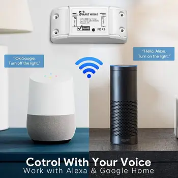 WiFi Smart Light Switch Universal Breaker Timer App Wireless Remote Control Works With Alexa Google Home Smart Home
WiFi Smart Light Switch Universal Breaker Timer App Wireless Remote Control Works With Alexa Google Home Smart Home