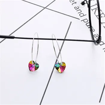 2019 Korean Sweety Lovely Style Drop Earrings Simulated Leather Colourful Heart pendientes mujer moda
2019 Korean Sweety Lovely Style Drop Earrings Simulated Leather Colourful Heart pendientes mujer moda