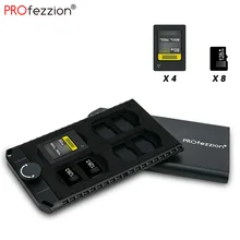 Metal Memory Card Protector 8 Micro SD/ 4 CFexpress Type A Card Case Holder Wallet Container Box Soft EVA Foam Lining Hard Shell
Metal Memory Card Protector 8 Micro SD/ 4 CFexpress Type A Card Case Holder Wallet Container Box Soft EVA Foam Lining Hard Shell