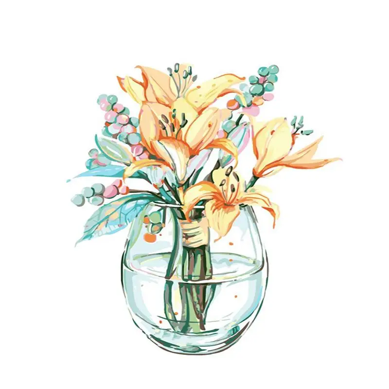 GATYZTORY DIY Painting By Numbers Simple Vase Flowers Oil Painting HandPainted Acrylic Painting Home Decoration Unique Gift
GATYZTORY DIY Painting By Numbers Simple Vase Flowers Oil Painting HandPainted Acrylic Painting Home Decoration Unique Gift
