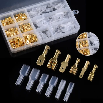 270pcs 2.8-6.3mm Car Auto Terminal Electrical Wire Crimp Connectors Male Female Spade Sheath Assortment Kit Tool
270pcs 2.8-6.3mm Car Auto Terminal Electrical Wire Crimp Connectors Male Female Spade Sheath Assortment Kit Tool