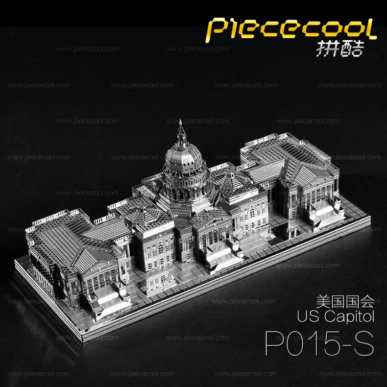 Piececool Metal DIY Architecture Assembled Model 3D Nanometer Jigsaw Puzzle America Congress Silver
Piececool Metal DIY Architecture Assembled Model 3D Nanometer Jigsaw Puzzle America Congress Silver