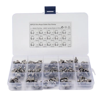 45Pcs-M2/M3/M4 Is Suitable for Ships, Ferries, and Rope Fixed Wire Rope Chucks, Stainless Steel U-Shaped Clamps
45Pcs-M2/M3/M4 Is Suitable for Ships, Ferries, and Rope Fixed Wire Rope Chucks, Stainless Steel U-Shaped Clamps