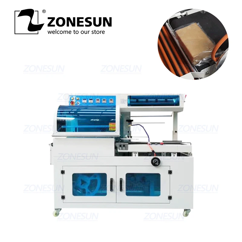 ZONESUN ZS450 L-Type Sealing Cutting Machine Automatic Shrink Film Wrapping Cosmetics Book Food Drink Software Packaging Machine
ZONESUN ZS450 L-Type Sealing Cutting Machine Automatic Shrink Film Wrapping Cosmetics Book Food Drink Software Packaging Machine