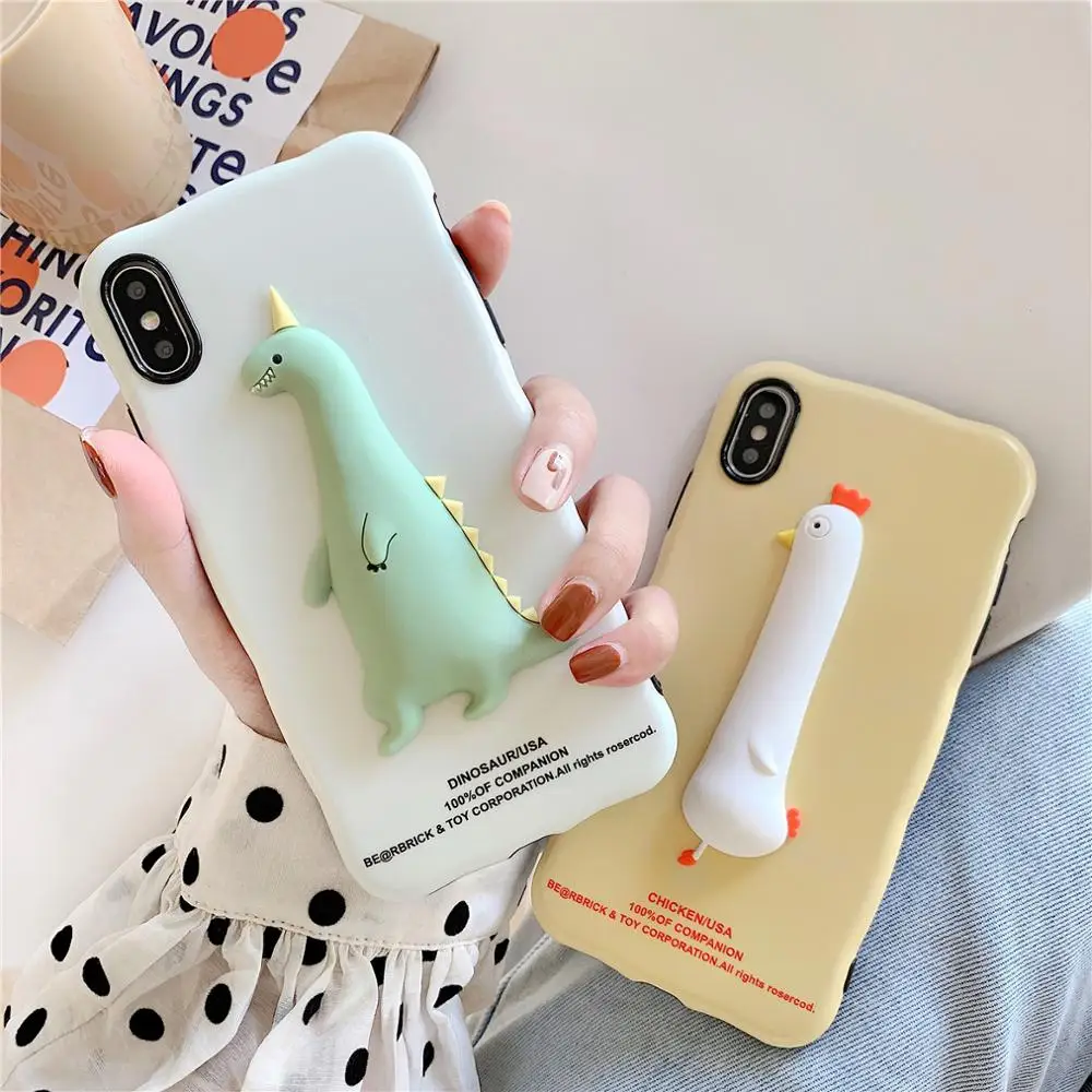 Cute 3D Cartoon Baby Dinosaur Chicken White Phone Case for iPhone XS Max XR X 10 8 7 6s 6 Plus Silicone Yellow Back Cover Coques
Cute 3D Cartoon Baby Dinosaur Chicken White Phone Case for iPhone XS Max XR X 10 8 7 6s 6 Plus Silicone Yellow Back Cover Coques