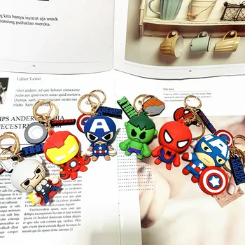 3D Cartoon Figure PVC Marvel Avengers Keychains Cute Superhero Batman Spider Man Key Chain Kids Key RingsTrinket Gift
3D Cartoon Figure PVC Marvel Avengers Keychains Cute Superhero Batman Spider Man Key Chain Kids Key RingsTrinket Gift