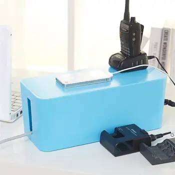 Power Strip Cable Management Box Organizer Plastic Cable Storage Case for Desk TV Computer USB Hub - Size S(Blue)
Power Strip Cable Management Box Organizer Plastic Cable Storage Case for Desk TV Computer USB Hub - Size S(Blue)