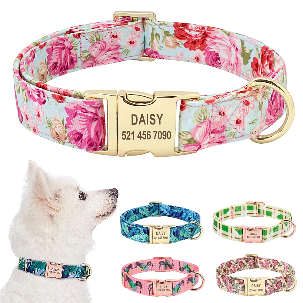 Customized Nylon Dog Collar Dog Tag Collars Printed Personalzied Pet Name Collar Nameplate for For Medium Large Dogs
Customized Nylon Dog Collar Dog Tag Collars Printed Personalzied Pet Name Collar Nameplate for For Medium Large Dogs