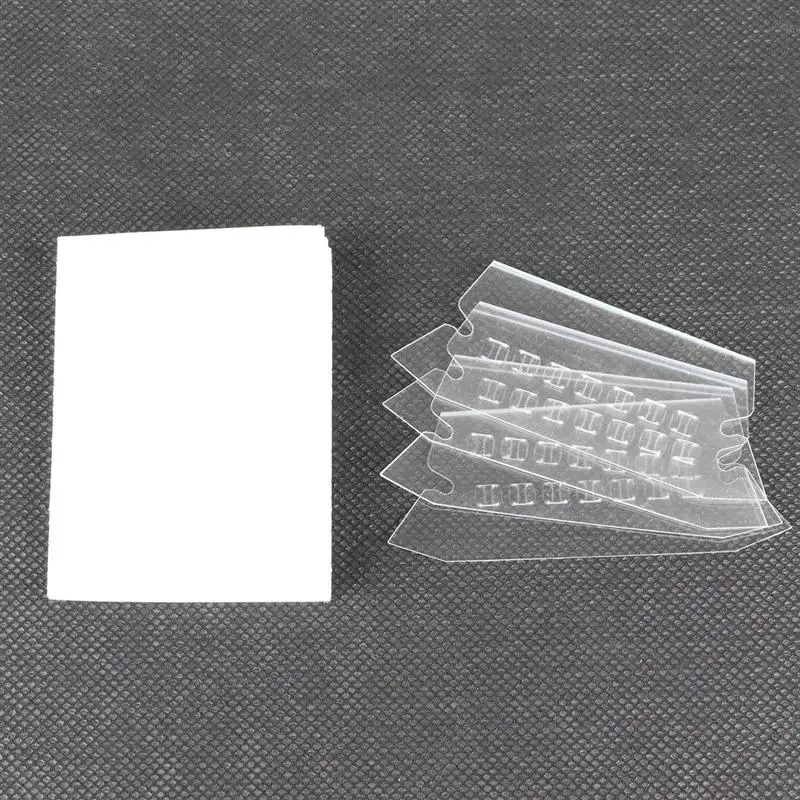 100Pcs Classification Tag PVC Hanging File Holder Index Label Strip Durable Bendable For Organize And Distinguish Hanging Files
100Pcs Classification Tag PVC Hanging File Holder Index Label Strip Durable Bendable For Organize And Distinguish Hanging Files