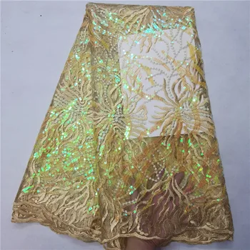 Amazing party French net lace fabric with sequins African mesh material for dress NN4 (5yards/lot)
Amazing party French net lace fabric with sequins African mesh material for dress NN4 (5yards/lot)