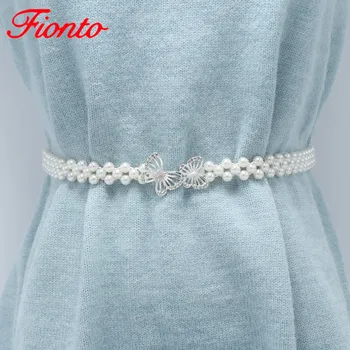2019 Ladies Belts Wild Fashion Pearl Rhinestone Waist Chain Dress Decorative Belt Female Bow Shape Elastic Waist Belt AN1409 
2019 Ladies Belts Wild Fashion Pearl Rhinestone Waist Chain Dress Decorative Belt Female Bow Shape Elastic Waist Belt AN1409