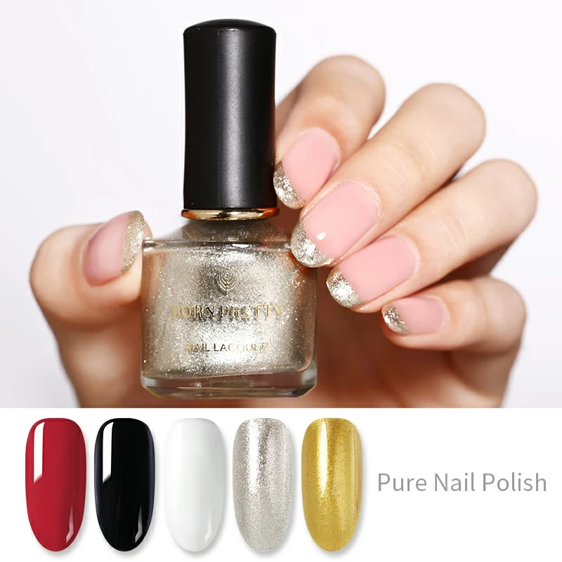 BORN PRETTY 6ml Pure Nail Color Polish Colorful Black Red White Nail Varnish Gel 5Colors Nails Art DIY Design 1 Bottle
BORN PRETTY 6ml Pure Nail Color Polish Colorful Black Red White Nail Varnish Gel 5Colors Nails Art DIY Design 1 Bottle