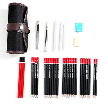 39Pcs Professional Sketch Pencil Set Sketching Drawing Kit Wood Pencil Pencil Bags for School Students Art Supplies
39Pcs Professional Sketch Pencil Set Sketching Drawing Kit Wood Pencil Pencil Bags for School Students Art Supplies