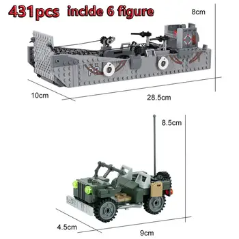 City LCM3 Landing Ship Trailer US Military Building Blocks Truck Police Army WW2 Boat Bricks Kids Toys Gifts For Children 413pcs
City LCM3 Landing Ship Trailer US Military Building Blocks Truck Police Army WW2 Boat Bricks Kids Toys Gifts For Children 413pcs