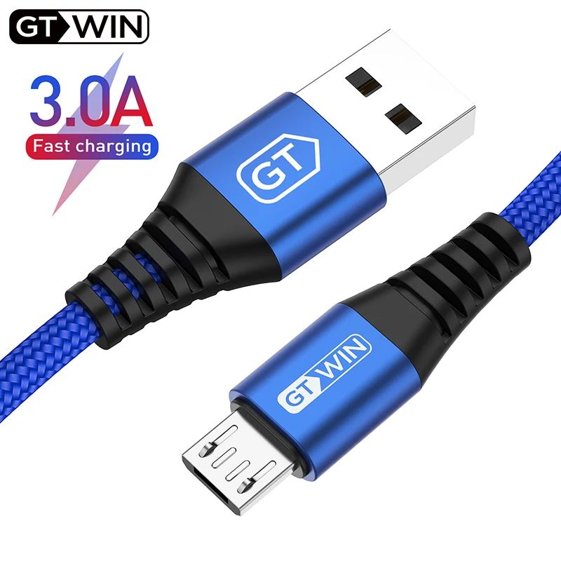 GTWIN Micro USB Cable Fast Charging Android Data Wire For Xiaomi Huawei Samsung Oneplus Micro-USB Cable Mobile Phone Charge Cord
GTWIN Micro USB Cable Fast Charging Android Data Wire For Xiaomi Huawei Samsung Oneplus Micro-USB Cable Mobile Phone Charge Cord