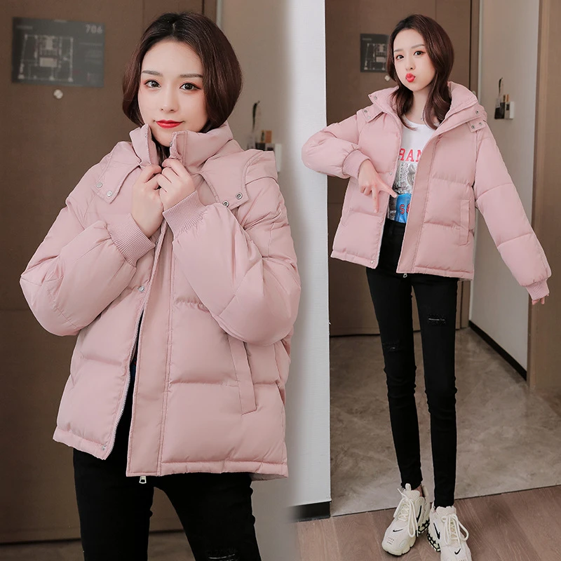 Winter Fashion New Style Short Hooded Long Sleeve Loose Large Size Thicken Warm Cotton Jacket Women Trendy H451
Winter Fashion New Style Short Hooded Long Sleeve Loose Large Size Thicken Warm Cotton Jacket Women Trendy H451
