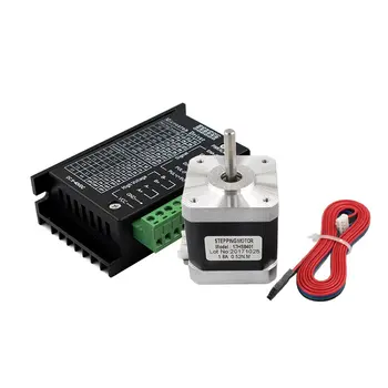 17HS8401 Nema 17 Stepper Motor 42 Motor 1.3A with TB6600 Stepper Motor Driver NEMA17 23 CNC Laser and 3D Printer 
17HS8401 Nema 17 Stepper Motor 42 Motor 1.3A with TB6600 Stepper Motor Driver NEMA17 23 CNC Laser and 3D Printer