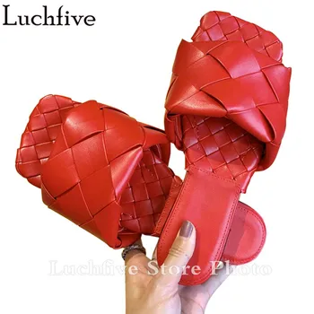 Weave Square Open Toe Women Slippers Runway Summer Slides Hot Beach Ladies Shoes Nude Flat Shoes Women
Weave Square Open Toe Women Slippers Runway Summer Slides Hot Beach Ladies Shoes Nude Flat Shoes Women