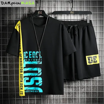 DARPHINKASA Men's set Men's tracksuit 2020 Men's clothes Ropa Casual Print Cotton Sweatshirt Two Piece suit T-Shirts+Shorts 
DARPHINKASA Men's set Men's tracksuit 2020 Men's clothes Ropa Casual Print Cotton Sweatshirt Two Piece suit T-Shirts+Shorts