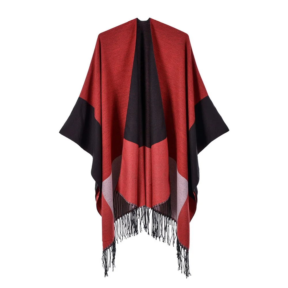 Women's Plaid Sweater Poncho Cape Coat Open Front Blanket Shawls and Wraps for Women Warm Outwear 2022 Spring Tassel Ponchos
Women's Plaid Sweater Poncho Cape Coat Open Front Blanket Shawls and Wraps for Women Warm Outwear 2022 Spring Tassel Ponchos