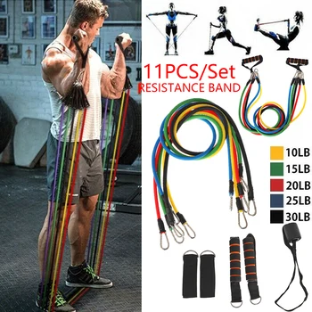11/12pcs Resistance Bands Set with a Sports Towel Exercise Fitness Tube Workout Bands Strength Training
11/12pcs Resistance Bands Set with a Sports Towel Exercise Fitness Tube Workout Bands Strength Training