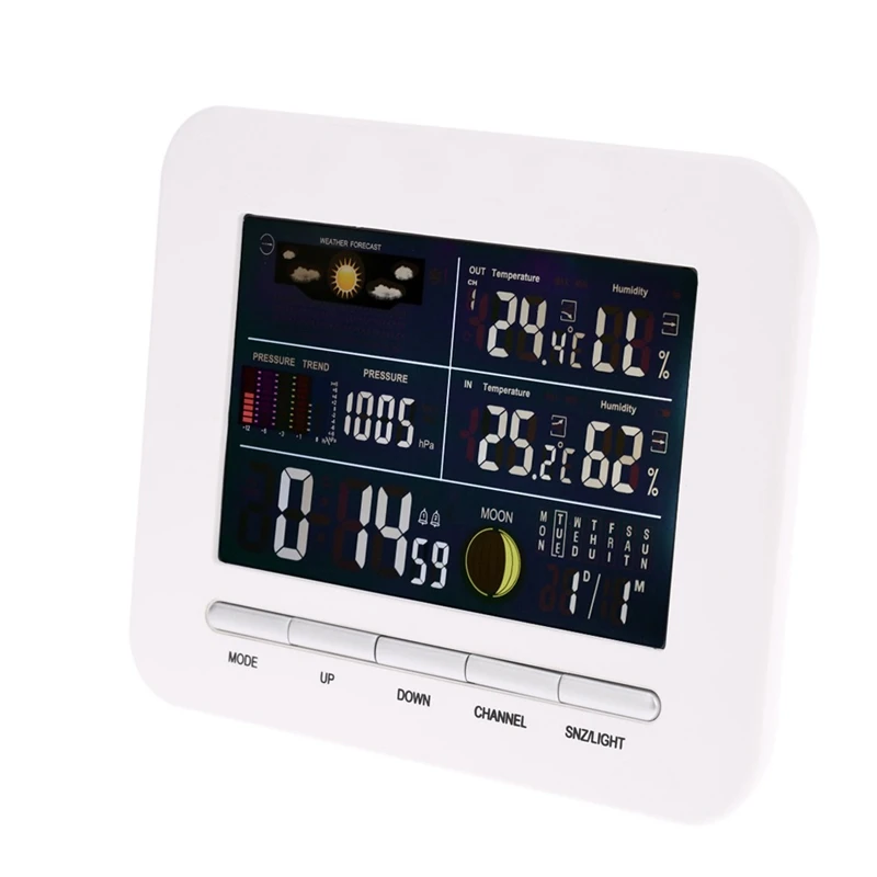 Weather Digital Thermometer Station Hygrometer Indoor Outdoor Humidity Meter Weather Temperature Forecast LCD Backlight Wireles
Weather Digital Thermometer Station Hygrometer Indoor Outdoor Humidity Meter Weather Temperature Forecast LCD Backlight Wireles