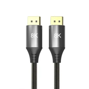 CY Chenyang DisplayPort 1.4 8K 60hz Cable Ultra-HD UHD 4K 144hz DP to DP Cable 7680*4320 for Video PC Laptop TV
CY Chenyang DisplayPort 1.4 8K 60hz Cable Ultra-HD UHD 4K 144hz DP to DP Cable 7680*4320 for Video PC Laptop TV