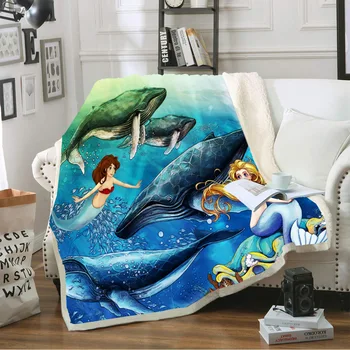 Mermaid 3D Printed Sherpa Blanket Couch Quilt Cover Travel Bedding Outlet Velvet Plush Throw Fleece Blanket Bedspread DB7 
Mermaid 3D Printed Sherpa Blanket Couch Quilt Cover Travel Bedding Outlet Velvet Plush Throw Fleece Blanket Bedspread DB7