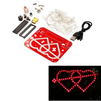 diy led electronic clock kit LED heart DIY making kit learn kit Creative gifts led diy electronic kit dual heart
diy led electronic clock kit LED heart DIY making kit learn kit Creative gifts led diy electronic kit dual heart