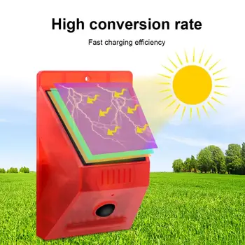 LED Waterproof Solar Warning Light Village Ranch Villa Four Sound Mode Solar Light Remote Alarm Light Houses Farms Camping
LED Waterproof Solar Warning Light Village Ranch Villa Four Sound Mode Solar Light Remote Alarm Light Houses Farms Camping