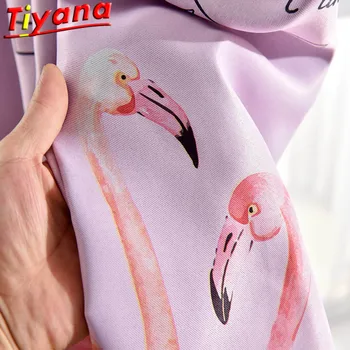 Flamingo Pinted Curtains for Living Room Pink Birds Window Drapes Panel for Bay Window Home Decoration Curtains M183#25 
Flamingo Pinted Curtains for Living Room Pink Birds Window Drapes Panel for Bay Window Home Decoration Curtains M183#25