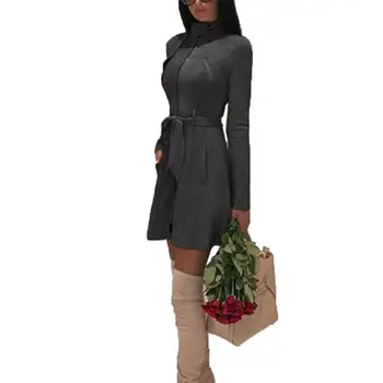 Women Fashion Coat Jacket Medium Long Suede Casual Slim Zipper Zipper, Pockets, Belt A-line Solid Windbreaker
Women Fashion Coat Jacket Medium Long Suede Casual Slim Zipper Zipper, Pockets, Belt A-line Solid Windbreaker