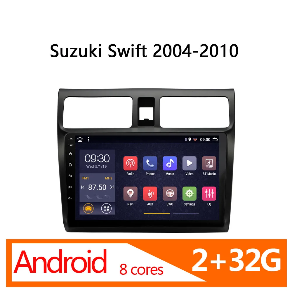 Автомагнитола 1 din android 2 32 ГБ 8 ядер для Suzuki Swift мультимедиа авто 2004-2010 dvd automotivo coche