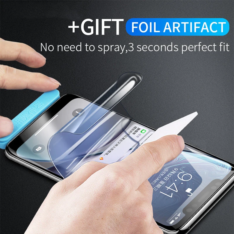 Full Cover Hydrogel Film For iphone 8 7 6 6s Plus X Soft Screen Protector For iphone XS Max XR X 7Plus Protective Film Not Glass
Full Cover Hydrogel Film For iphone 8 7 6 6s Plus X Soft Screen Protector For iphone XS Max XR X 7Plus Protective Film Not Glass