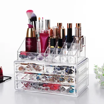 Drawer Cosmetic Storage Box Transparent Plastic Makeup Organizer Case Nail Lipstick Holder Jewelry Box Desktop Finishing Drawer 
Drawer Cosmetic Storage Box Transparent Plastic Makeup Organizer Case Nail Lipstick Holder Jewelry Box Desktop Finishing Drawer