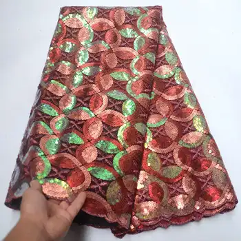 Best Selling African Lace Fabric With Sequins Embroidered French Tulle Mesh Fabric High Quality Nigeria net Lace Fabric XFR04 
Best Selling African Lace Fabric With Sequins Embroidered French Tulle Mesh Fabric High Quality Nigeria net Lace Fabric XFR04