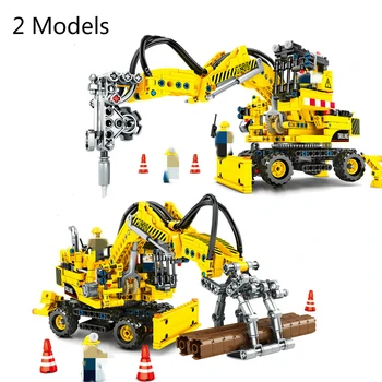 New 715pcs City Engineering Technic Machine 2 Models Building Blocks Technic Bricks Toys For Children
New 715pcs City Engineering Technic Machine 2 Models Building Blocks Technic Bricks Toys For Children