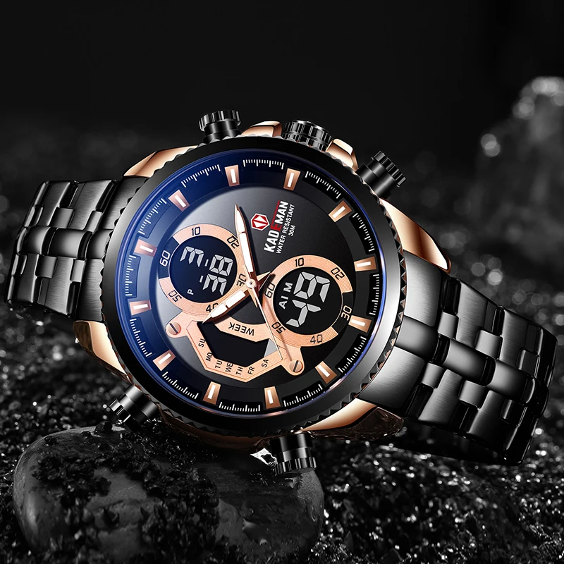 Watch Mens Double Display Top Business Fashion Military Mens Quartz Watch Multi-Function Steel Wristwatch Relogio Masculino
Watch Mens Double Display Top Business Fashion Military Mens Quartz Watch Multi-Function Steel Wristwatch Relogio Masculino